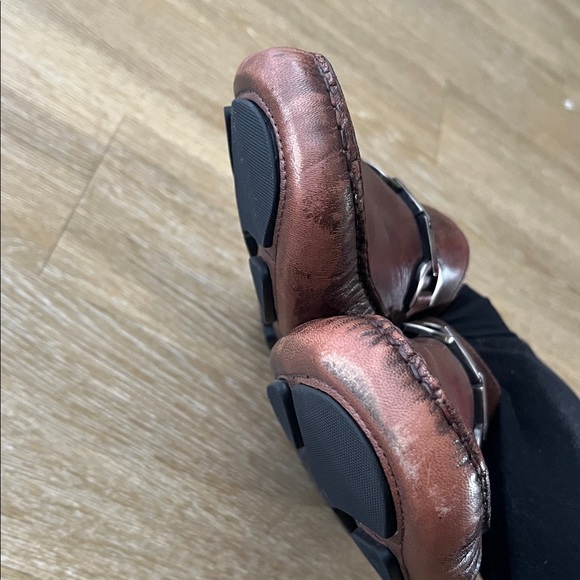 Donald Pliner Victor Leather Driver Loafer Bit Hardware cognac brown size 13 main image 13